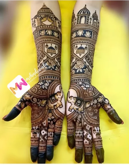 HD-Dolly, Lotus, Jhumki, Flowers, Elephant, Design