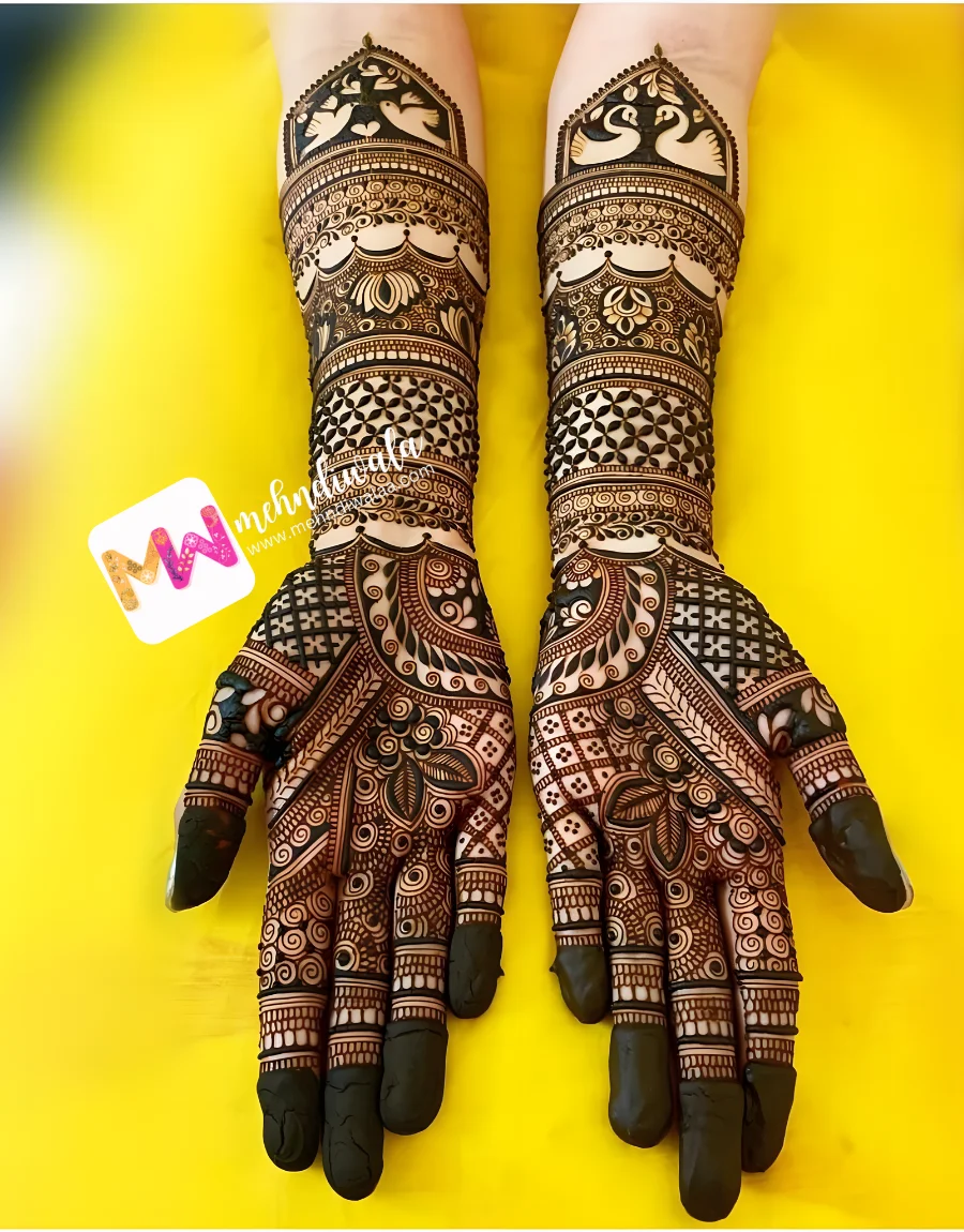 premium-3d-bird-floral-bridal-mehndi-design-mehndi-wala Exclusive bridal mehndi service by Mehndi Wala featuring organic 3D bird design for weddings across India
