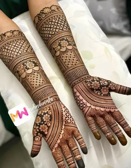3D-Lotus, Flowers, Checks, Design