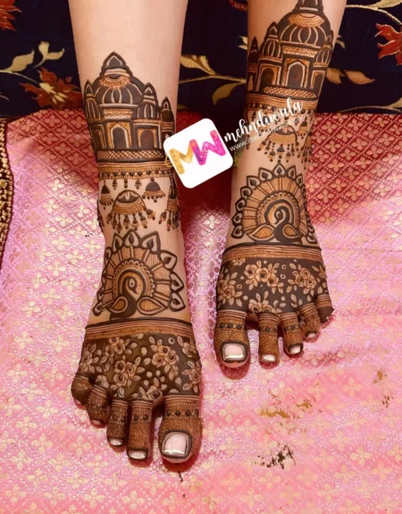 Madhubani-Mahal, Jhumki, Peacock, Design