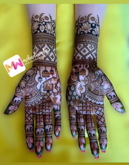 HD-Flowers, Elephant, Jhumki, Checks, Leaves, Design