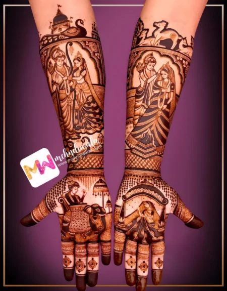 Madhubani-Figures BrideGroom, RamSita, peacock, Dolly, Design