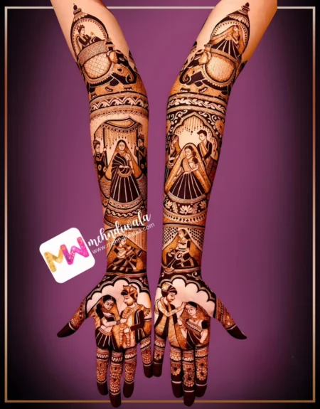 Madhubani-Figure BrideGroom, Elephant, Design