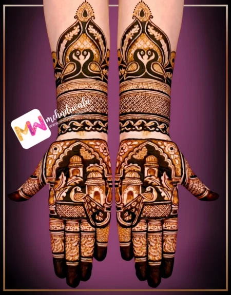 Madhubani- Peacock, Flowers, Checks, Design