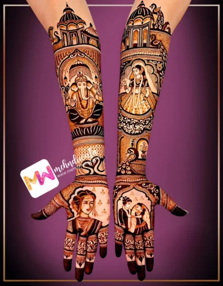 Madhubani- Figure, BrideGroom, Ganesh, Peacock, Hans, Mahal, Design