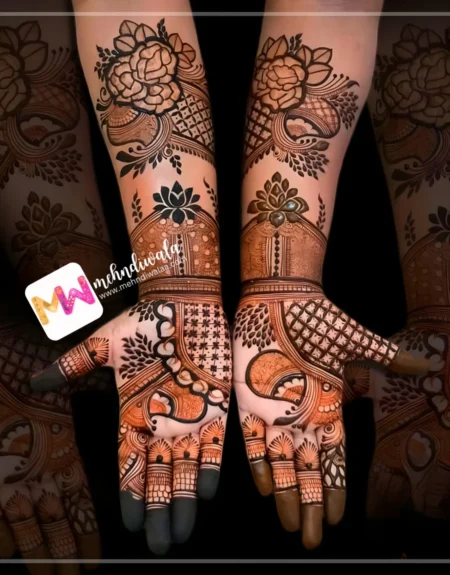 Flowers, Checks , Leaves Design