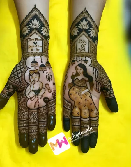 HD- Figure baby and Mom, Flowers, Jhumki, Design