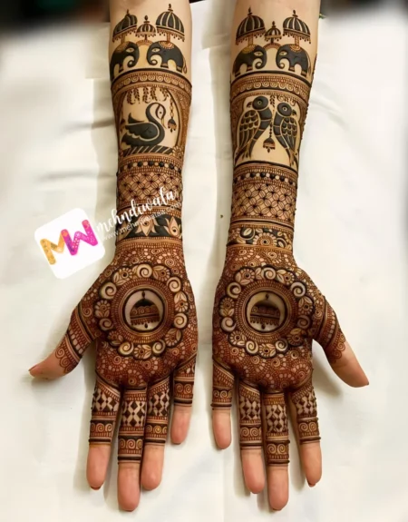 HD- Elephant, Chhatri, Hans, Bird, Flowers, Jhumki, Design