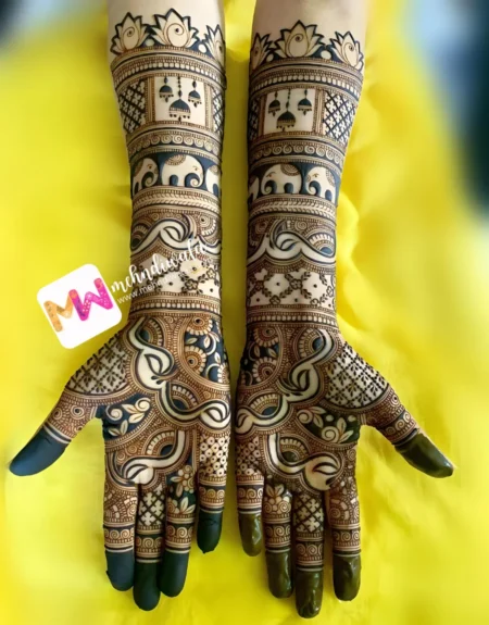 HD- Lotus, Jhumki, Elephant, Checks, Leaves, Design