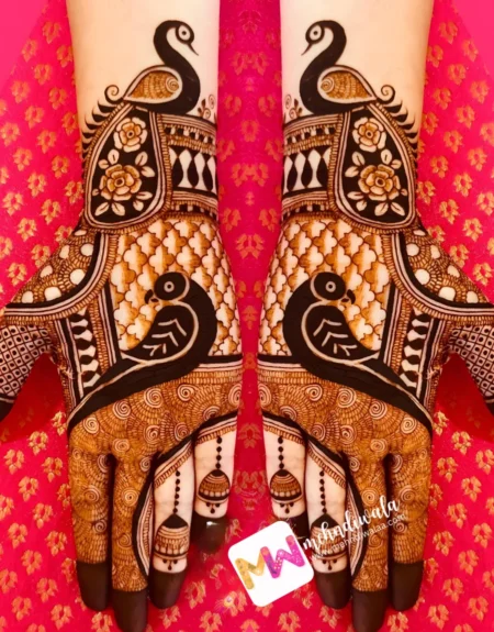 Madhubani- Peacock, Bird, Jhumki, Flowers, Design