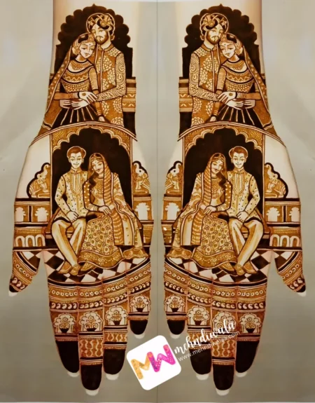 Madhubani- Figures, BrideGroom, Design