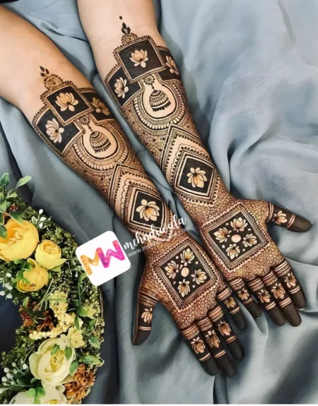 3D- Lotus, Jhumki, Square Shape, Design