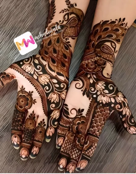 Madhubani- Peacock, Flowers, Design