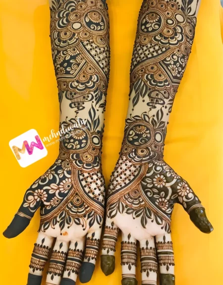 Madhubani- Flowers, Leaves, Design