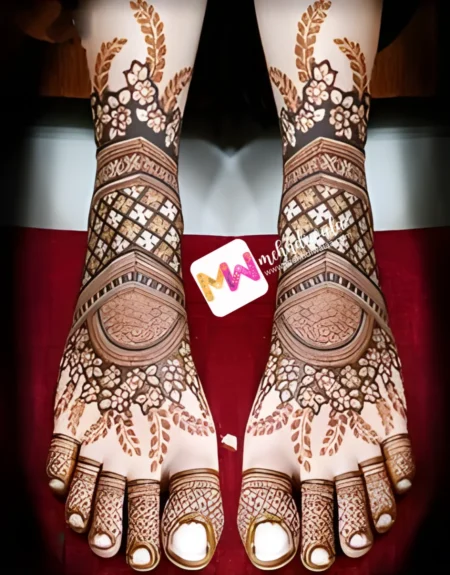 Madhubani- Flowers, Leaves, Checks, Design