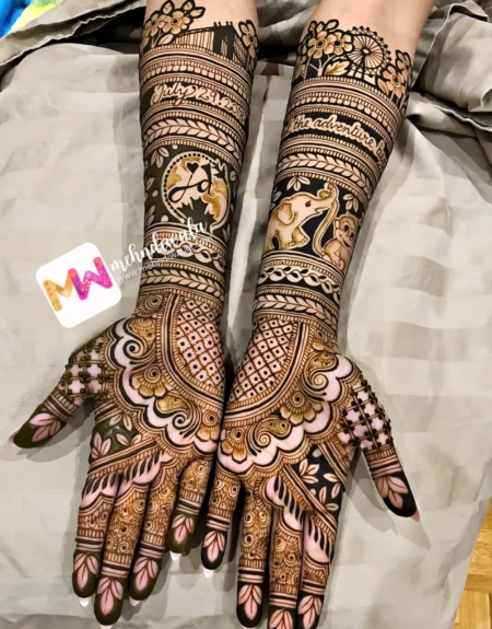 HD- Flowers, Checks, Elephant, leaves, Design