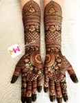 Exclusive bridal mehndi service by Mehndi Wala featuring organic 3D jhumki floral design for weddings