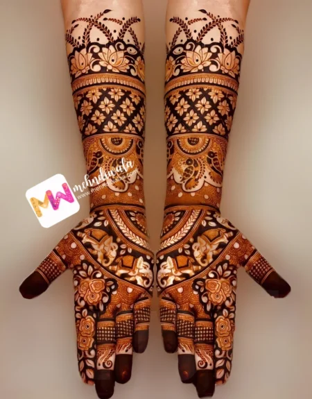 Madhubani- Flowers, Leaves, Checks, Bird, Elephant, Design