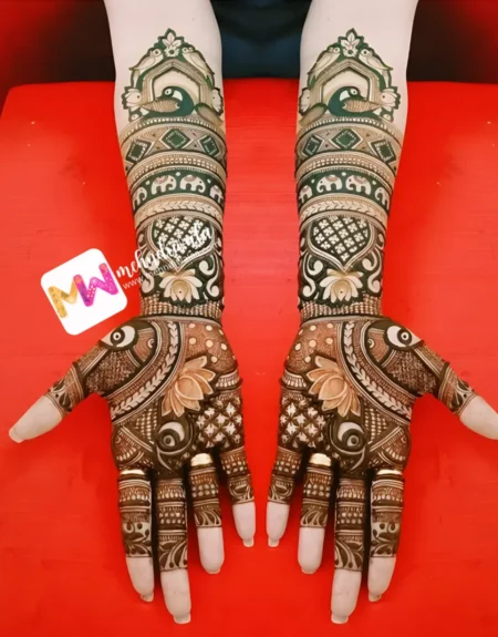 Madhubani- Peacock, Bird, Elephant, Flowers, Checks, Design