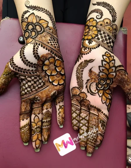 Madhubani- Flowers, Leaves, Design