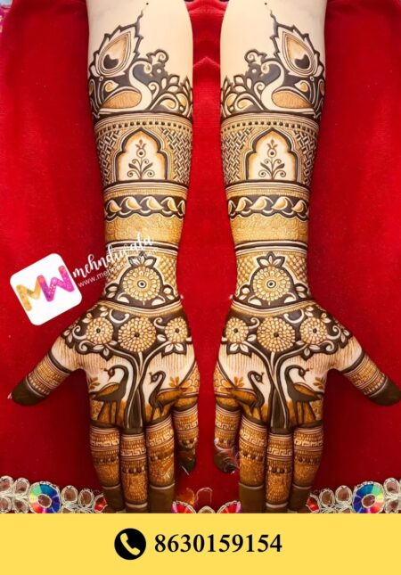 Simple designer mehndi
