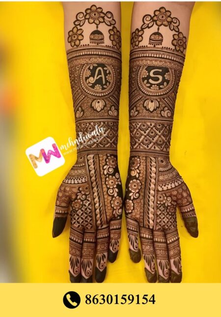 Simple designer mehndi