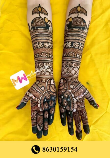 Simple designer mehndi