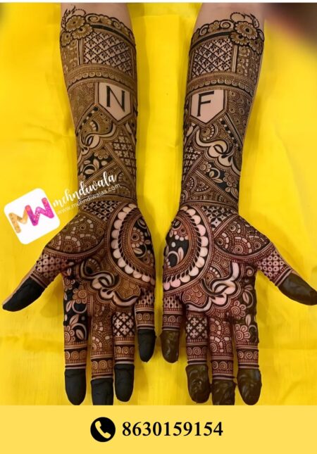 Simple designer mehndi