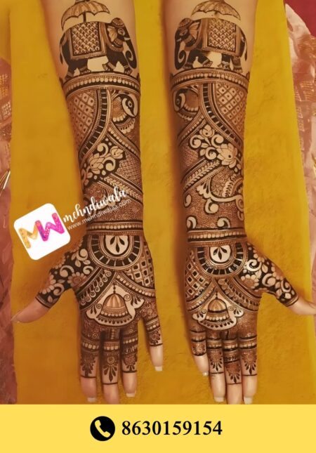 Simple designer mehndi
