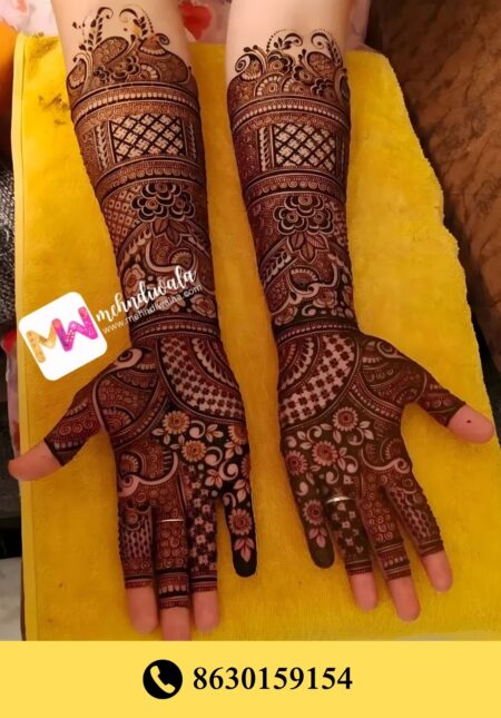 Simple designer mehndi