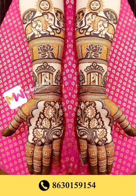 Simple designer mehndi