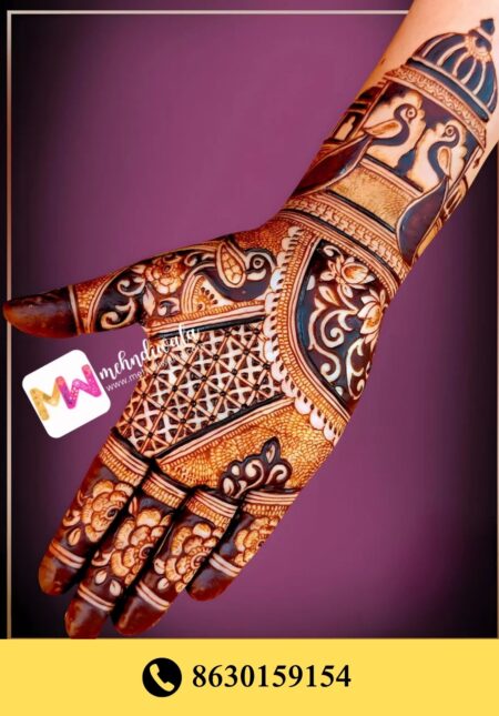 Simple designer mehndi