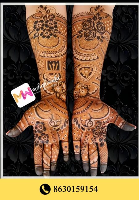 Simple designer mehndi