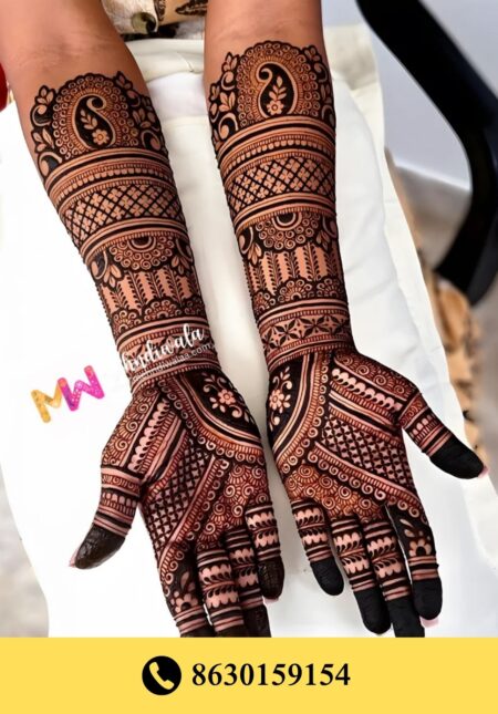 Simple designer mehndi