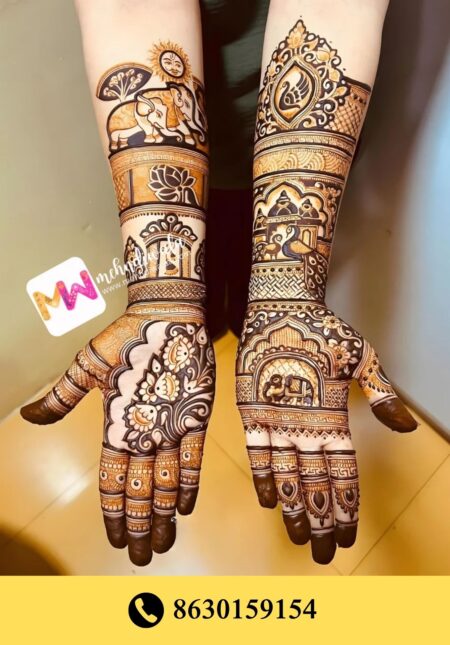 Simple designer mehndi