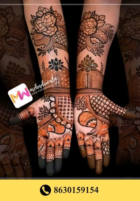 Simple designer mehndi