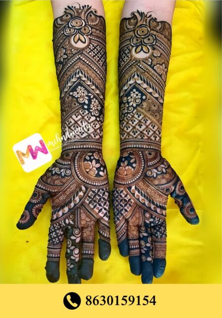 Simple designer mehndi