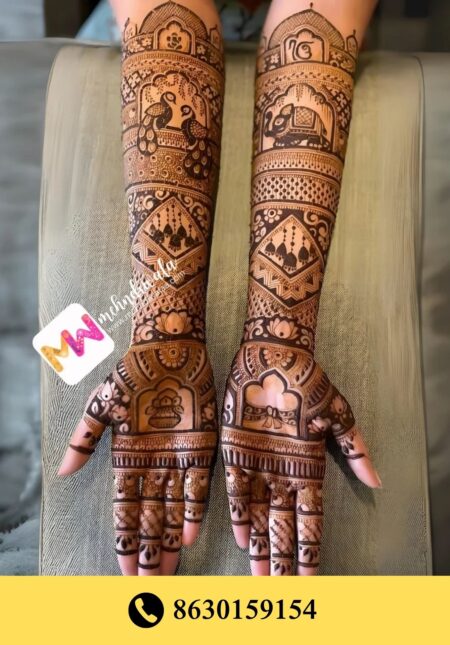 Simple designer mehndi