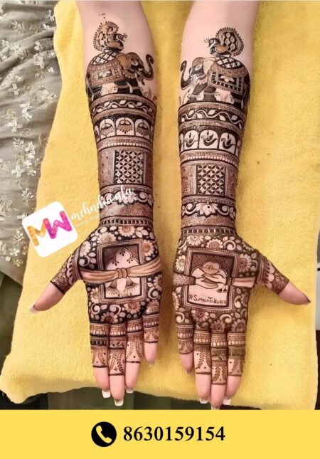 Simple designer mehndi