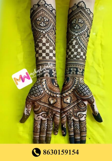 Simple designer mehndi