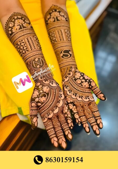 Simple designer mehndi
