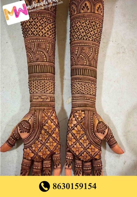 Simple designer mehndi