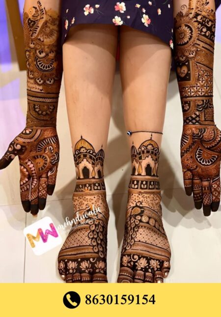 Simple designer mehndi