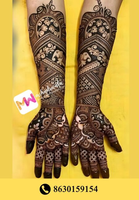 Simple designer mehndi
