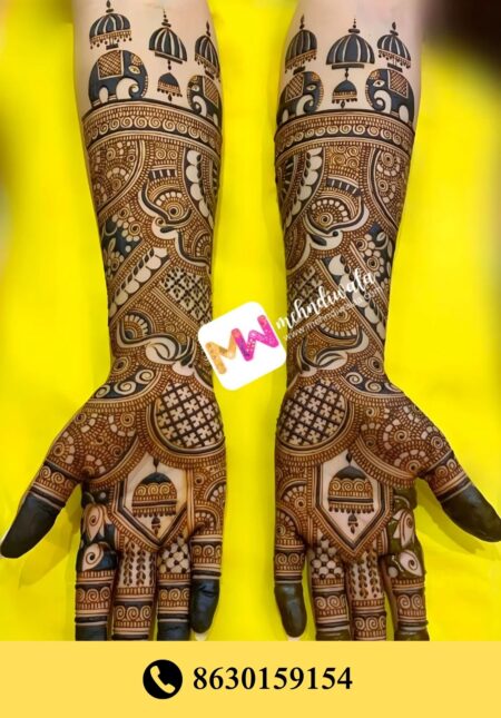 Simple designer mehndi