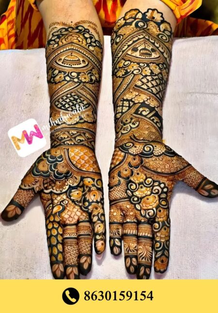 Simple designer mehndi