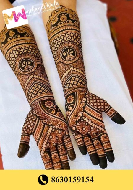Simple designer mehndi